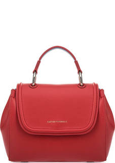 Красная сумка с откидным клапаном Emporio Armani