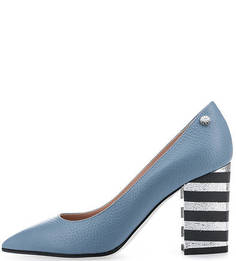 Кожаные туфли с острым носом Pollini