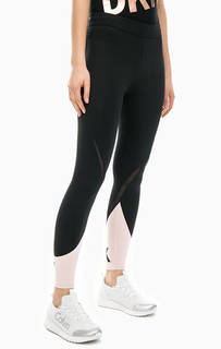Черные леггинсы в спортивном стиле Dkny