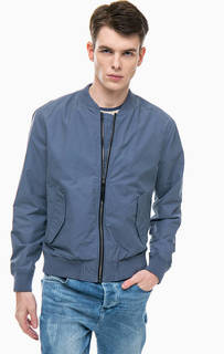 Хлопковая куртка бомбер на молнии United Colors of Benetton