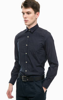 Хлопковая рубашка с карманом United Colors of Benetton