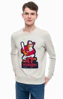 Хлопковый свитшот с нашивкой Wrangler