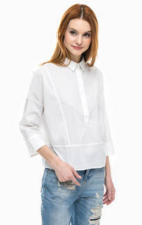 Белая блуза свободного кроя United Colors of Benetton
