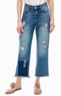 Укороченные джинсы с необработанным краем United Colors of Benetton