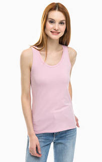 Розовый топ из хлопка United Colors of Benetton