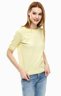 Желтый джемпер с короткими рукавами United Colors of Benetton
