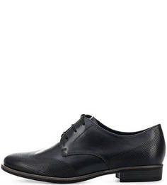 Синие кожаные полуботинки Tamaris