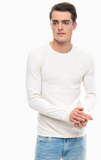 Хлопковый джемпер молочного цвета Wrangler