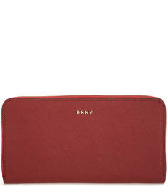 Кожаный кошелек на молнии Dkny