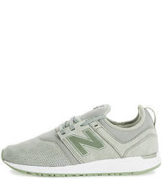 Кроссовки из нубука с текстильными вставками New Balance