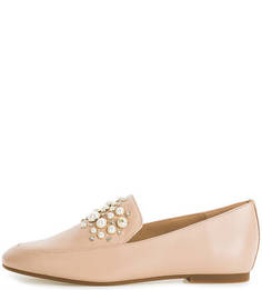 Кожаные лоферы с декором Michael Michael Kors