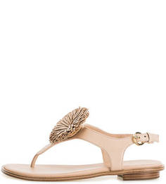 Кожаные сандалии бежевого цвета Michael Michael Kors