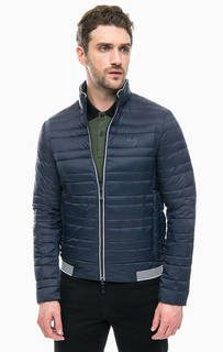 Легкий синий пуховик Armani Exchange
