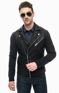 Куртка косуха с трикотажными рукавами Armani Exchange