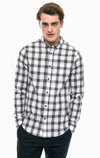 Хлопковая рубашка в клетку Armani Exchange