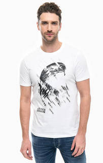 Хлопковая футболка с принтом Armani Exchange