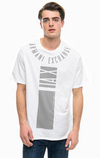 Футболка из хлопка белого цвета Armani Exchange