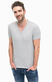 Базовая футболка с треугольным вырезом Armani Exchange