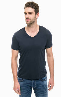 Базовая футболка с треугольным вырезом Armani Exchange