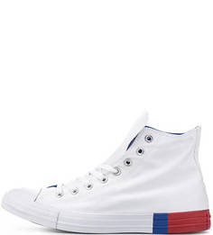 Текстильные кеды белого цвета Converse