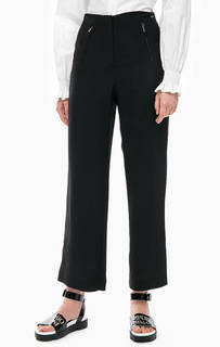 Широкие черные брюки с двумя карманами Armani Exchange