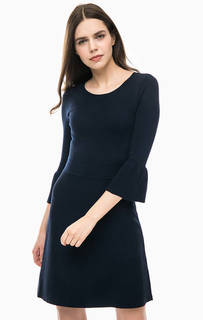 Трикотажное платье с расклешенными рукавами Armani Exchange