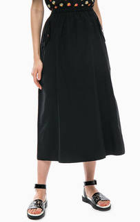 Расклешенная юбка черного цвета Armani Exchange