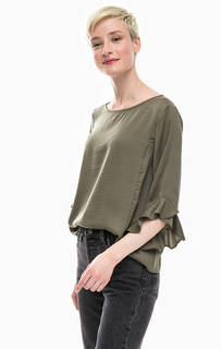 Трикотажная блуза цвета хаки Only
