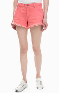 Короткие шорты из денима кораллового цвета Vero Moda