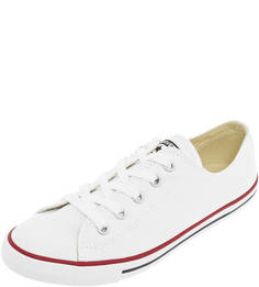 Белые текстильные кеды Converse