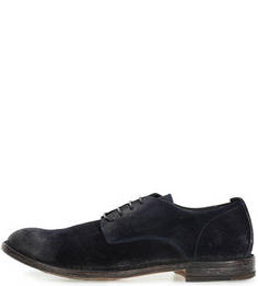 Синие замшевые туфли дерби Moma