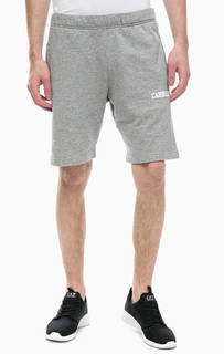 Серые  хлопковые шорты с карманами Carhartt WIP