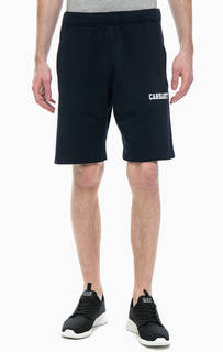 Синие хлопковые шорты с карманами Carhartt WIP