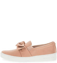 Розовые текстильные слипоны Michael Michael Kors
