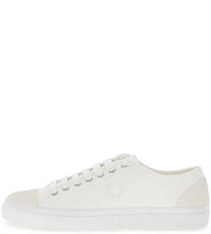 Текстильные кеды молочного цвета Fred Perry