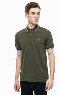 Футболка поло цвета хаки Fred Perry