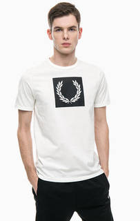 Хлопковая футболка с логотипом бренда Fred Perry