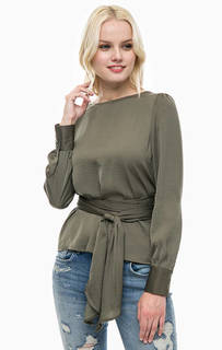 Блуза цвета хаки с запахом Only