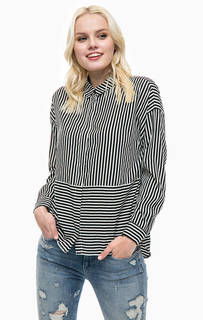 Блуза в полоску свободного кроя Only