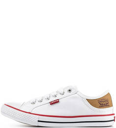 Текстильные кеды белого цвета Levis®