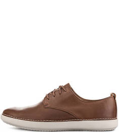 Коричневые ботинки из натуральной кожи Clarks