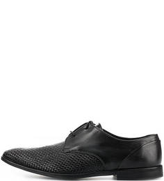 Черные туфли из натуральной кожи Clarks