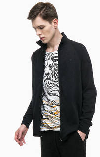 Черный хлопковый кардиган на молнии G Star RAW