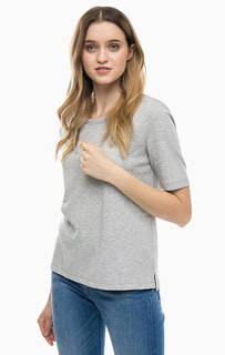 Однотонная футболка с круглым вырезом Selected