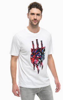 Хлопковая футболка с короткими рукавами Diesel