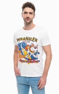 Хлопковая футболка с принтом Wrangler