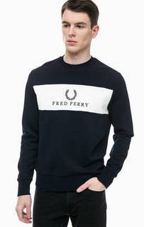 Хлопковый свитшот с вышивкой Fred Perry