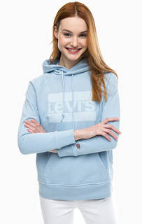 Голубая толстовка из хлопка Graphic Sport Hoodie Levis®