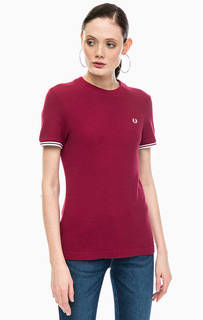 Футболка из хлопка с контрастной отделкой Fred Perry