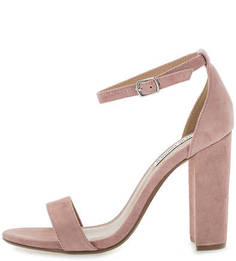 Замшевые босоножки на устойчивом каблуке Steve Madden